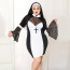 Эротический костюм монашки JSY «Грешница Лола» Plus Size Black, платье, крест, апостольник - [Фото 5]