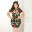 Эротический костюм JSY «Армейская красотка» Plus Size, military, платье, галстук, берет, стринги - [Фото 4]