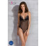 Сетчатое боди с кружевным лифом Passion DELIENA BODY S/M black - [Фото 5]
