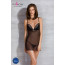Сорочка Passion DELIENA CHEMISE S/M black, стринги с заниженной талией - [Фото 5]
