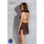 Сорочка Passion DELIENA CHEMISE XXL/XXXL black, стринги с заниженной талией - [Фото 6]