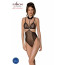 Боди с открытой грудью Passion DOMINICA BODY L/XL black, воротник-чокер, корсет - [Фото 1]