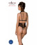 Боди с открытой грудью Passion DOMINICA BODY L/XL black, воротник-чокер, корсет - [Фото 2]