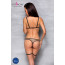 Эротический комплект нижнего белья Passion GABI SET S/M beige, трусики с гартерами - [Фото 6]