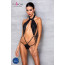 Боди-халтер из экокожи Passion JANNIES BODY S/M black - [Фото 5]