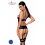 Корсет с открытой грудью Passion JANNIES CORSET S/M black, стринги в наборе - [Фото 2]
