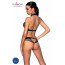 Белье с открытым доступом Passion MOONLIGHT SET S/M black, топ, стринги - [Фото 2]