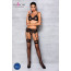 Комплект белья Passion NESSY SET S/M black, бюстгальтер, пояс для чулок, стринги - [Фото 5]