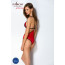 Полупрозрачное боди с кружевом Passion PEONIA BODY S/M red - [Фото 6]
