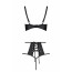 Комплект белья Passion TASMINA SET L/XL black, лиф, высокие трусики с корсетом сзади - [Фото 4]