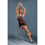 Платье-сетка Caprice Lingerie Model 04 One size Black, мелкая сетка, кружево - [Фото 1]