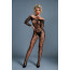Бодистокинг Caprice Lingerie Model 10 One size Black, кружево, открытый доступ, длинный рукав - [Фото 1]