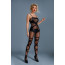 Бодистокинг Caprice Lingerie Model 11 One size Black, имитация чулок, открытый доступ - [Фото 1]