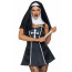 Костюм монашки Leg Avenue Naughty Nun M, платье, головной убор - [Фото 1]