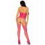 Кружевной бодистокинг с открытым доступом Leg Avenue High neck lace bodystocking One size Raspberry - [Фото 2]