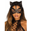 Маска кошки из экокожи Leg Avenue Vegan leather studded cat mask Black - [Фото 1]