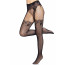 Колготки Leg Avenue Fishnet tights with back seam One size Black, задний шов, кружево, сетка - [Фото 3]