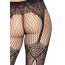 Колготки Leg Avenue Fishnet tights with back seam One size Black, задний шов, кружево, сетка - [Фото 4]