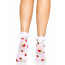 Носки женские с клубничным принтом Leg Avenue Strawberry ruffle top anklets One size, кружевные манж - [Фото 3]