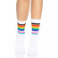 Носки женские в полоску Leg Avenue Pride crew socks Rainbow, 37–43 размер - [Фото 1]
