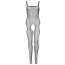 Бодистокинг Leg Avenue Suspender Bodystocking One size Black, крупная сетка, доступ - [Фото 5]