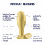 Анальная смарт-пробка с вибрацией Satisfyer Intensity Plug Gold - [Фото 6]