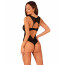 Кружевное боди Obsessive Donna Dream crotchless teddy XL/2XL Black, открытый доступ - [Фото 2]