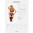 Комплект белья Obsessive Donna Dream 3-pcs set M/L Black, бюстгальтер, стринги, пояс для чулок - [Фото 5]