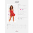 Прозрачная сорочка бэби-долл Obsessive Lacelove babydoll & thong XS/S Red, кружево, стринги - [Фото 5]