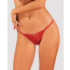 Кружевные стринги Obsessive Lacelove thong M/L Red, низкая посадка - [Фото 1]