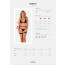 Комплект белья Obsessive Selinne 3-pcs set XS/S Black, бюстгальтер, стринги пояс для чулок - [Фото 5]