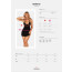 Сорочка Obsessive Selinne chemise & thong M/L Black, стринги, двойные бретели - [Фото 5]