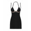 Сорочка Obsessive Selinne chemise & thong XL/2XL Black, стринги, двойные бретели - [Фото 3]