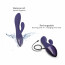 Вибратор-кролик Love To Love FUNKY BUNNY - MIDNIGHT INDIGO - [Фото 3]