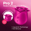 Вакуумный клиторальный стимулятор Satisfyer Pro 2 Modern Blossom - [Фото 6]