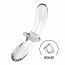Стеклянный дилдо Satisfyer Double Crystal (Transparent) - [Фото 1]