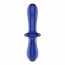 Стеклянный дилдо Satisfyer Double Crystal (light blue) - [Фото 2]