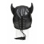 Маска Master Series Dungeon Demon Bondage Mask with Horns - Black - [Фото 4]