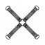 Крестовина Bedroom Fantasies Hogtie 4 - Way Restraint Cross - Black - [Фото 1]