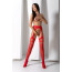 Эротические колготки-бодистокинг Passion S026 red - [Фото 6]