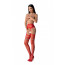 Эротические колготки-бодистокинг Passion S030 red - [Фото 1]