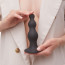 Насадка для страпона Strap-On-Me Dildo Plug Beads Black S - [Фото 6]