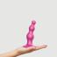 Насадка для страпона Strap-On-Me Dildo Plug Beads Framboise Metallic S - [Фото 2]