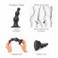 Насадка для страпона Strap-On-Me Dildo Plug Beads Black XXL - [Фото 3]