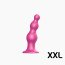 Насадка для страпона Strap-On-Me Dildo Plug Beads Framboise Metallic XXL - [Фото 1]