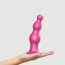 Насадка для страпона Strap-On-Me Dildo Plug Beads Framboise Metallic XXL - [Фото 2]