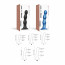 Насадка для страпона Strap-On-Me Dildo Plug Balls Blue Metallic XXL - [Фото 4]