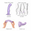 Насадка для страпона Strap-On-Me Dildo Plug P&G Lilas Metallic L - [Фото 3]