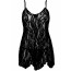 Пеньюар Leg Avenue Rose Lace Flair Chemise Black One Size - [Фото 3]