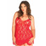 Пеньюар Leg Avenue Rose Lace Flair Chemise Red Plus Size - [Фото 1]